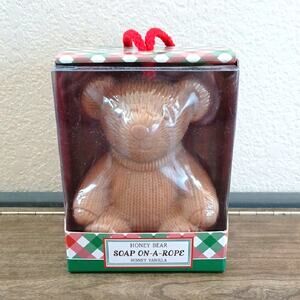 Vermont Country Store Honey Bear Soap On A Rope Honey Vanilla Scent